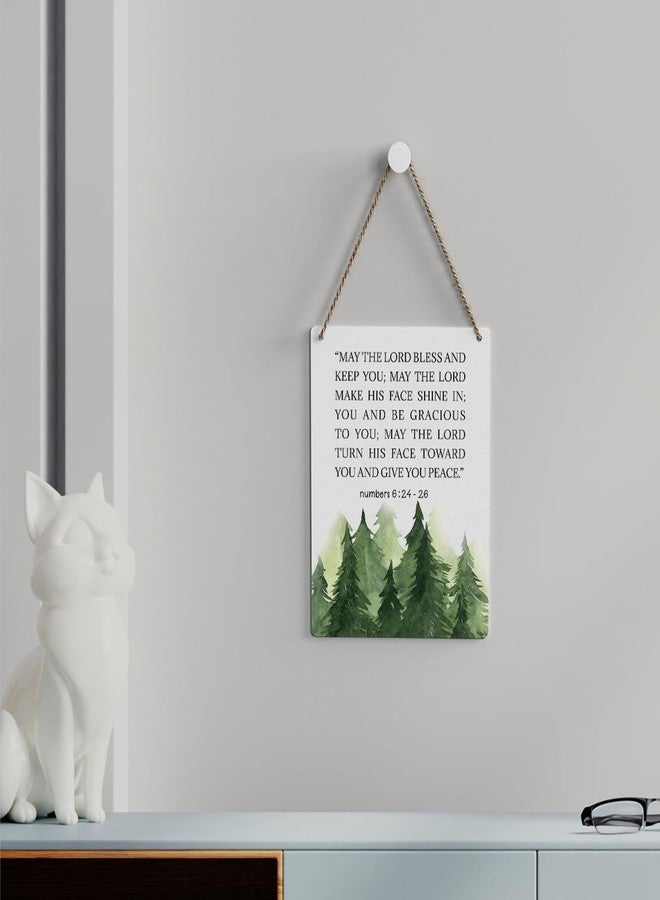 SENJIAN Motivational Wall Decor Christian Scripture Wall Art Religious Gifts Vintage Bible Verse Hanging Wall Decor Wood Sign for Home Office Living Room Bedroom Kitchen Bathroom Front Door - Image 3